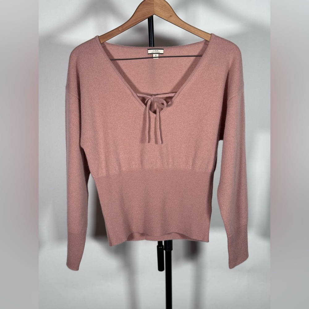 New JCrew Cashmere ribbed crewneck sweater